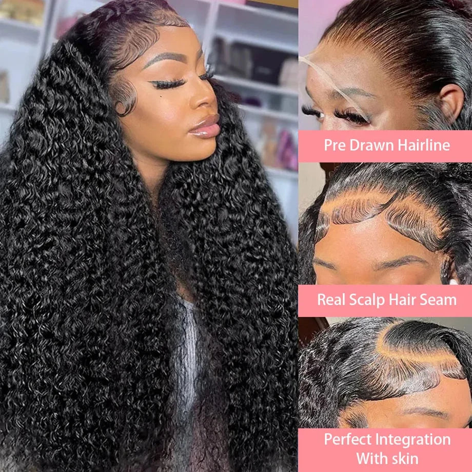 Kinky Curly 13x4 Lace Front Human Hair Wigs