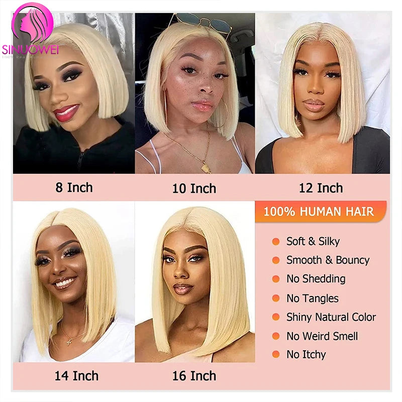 Straight Bob Wig 13x4 Lace Front Human Hair Wigs