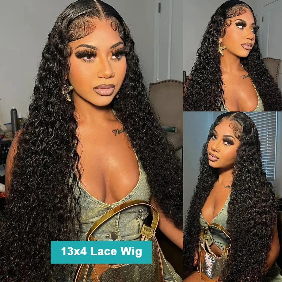 Kinky Curly 13x4 Lace Front Human Hair Wigs